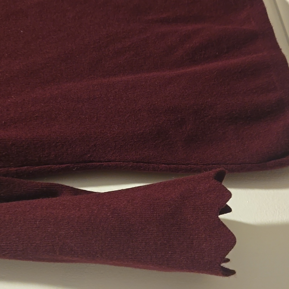 Philosophy Rich Burgundy Knit Top - Picture 8 of 14